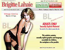 Tablet Screenshot of brigittelahaie.com